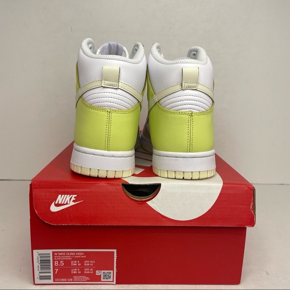 Nike Dunk High WMNS “Cashmere/Lemon Twist” NEW 2021 - Picture 4 of 4
